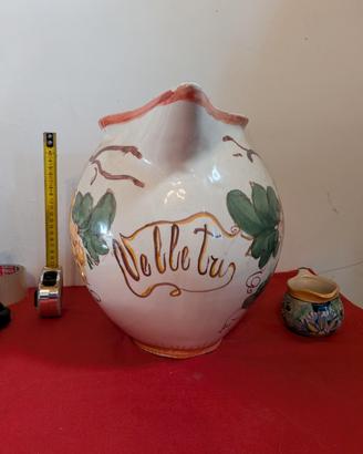 Grande caraffa in ceramica “Velletri” + piccola