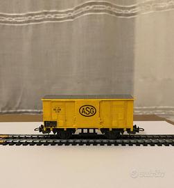 Vagone LIMA giallo ASG in scala H0