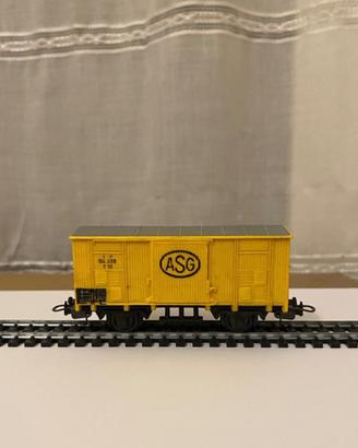 Vagone LIMA giallo ASG in scala H0