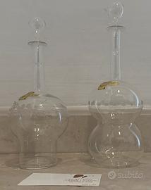 2 bottiglie sofffieria vetro cangini e tucci