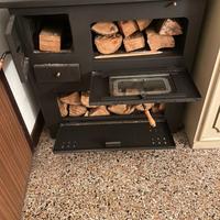 Cucina economica e stuffa scalda