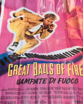 Poster 140 x 100 Greatballs of fire 1989