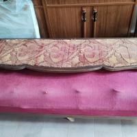 divano in legno vintage classico antiquariato 