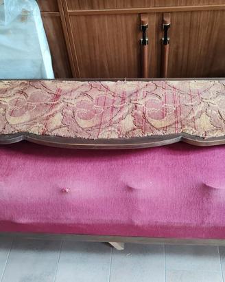 divano in legno vintage classico antiquariato 