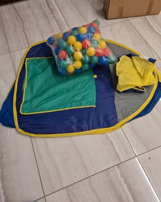 Tenda giocattolo con palline