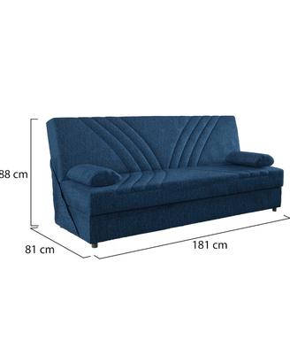 Divano letto 3 posti con contenitore