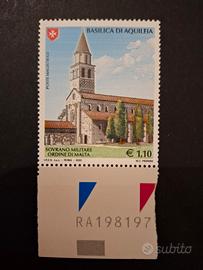 Francobollo Basilica Aquileia Ordine Malta SMOM