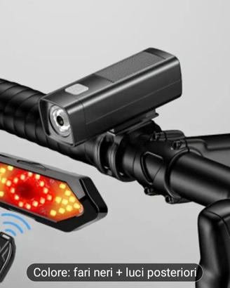 Faro e frecce per bicicletta e monopattino