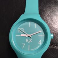 orologio h2x essential celeste in silicone