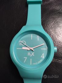 orologio h2x essential celeste in silicone