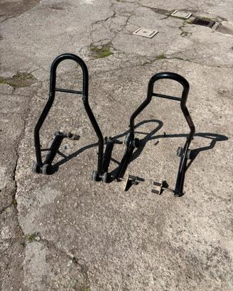 Cavalletti anteriore/posteriore moto