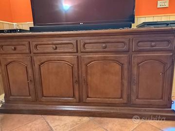 credenza in legno massello 180x45 h85