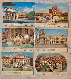 Lotto 6 Cartoline Disco "Fonoscope" Anni '50