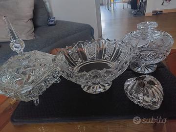 Servizio in cristallo - tre pezzi più omaggio