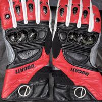 Guanti ducati con nocche in carbonio