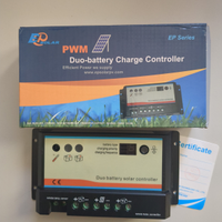 Regolatore di carica solare PWM 10A duo battery