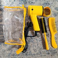 Phon da viaggio giallo con accessori