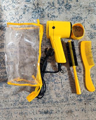 Phon da viaggio giallo con accessori