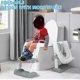 Riduttore wc per bambini con Scaletta pieghevole