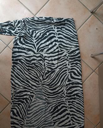 gonna pareo zebrata - taglia L