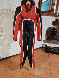 Tuta da moto in pelle VIntage Giudici