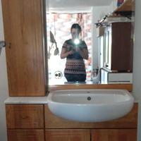 mobile bagno con ripiano in marmo