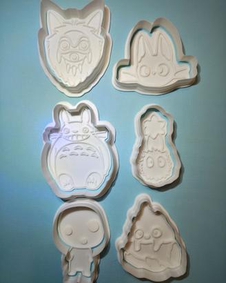 Set 6 formine biscotti Studio Ghibli