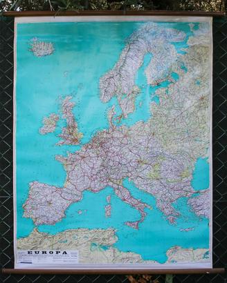 Cartina stradale Europa 100 x 140 cm