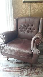 poltrona in pelle