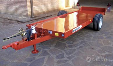 Rimorchio monoasse francini cr 8a porta bins o cas