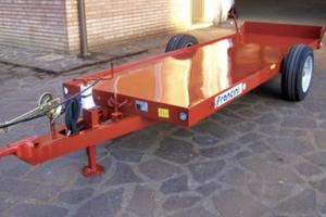 Rimorchio monoasse francini cr 8a porta bins o cas