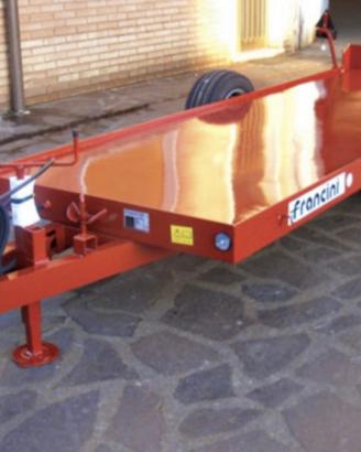 Rimorchio monoasse francini cr 8a porta bins o cas