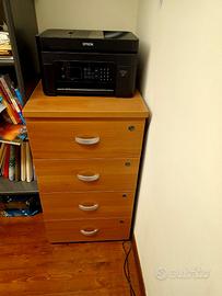 cassettiera da ufficio 4 cassetti