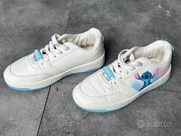 Scarpe Sneaker Disney Stitch Bianchi e Azzurri