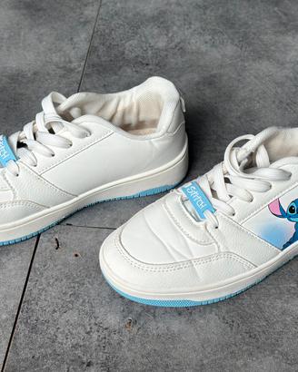 Scarpe Sneaker Disney Stitch Bianchi e Azzurri