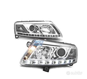 FARI XENON AUDI A6 4F 04-08 DRL LUCE DIURNA REALE 