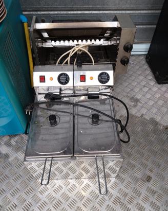 Friggitrice 2 vasche elettrica