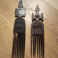 Coppia di Pettini Rituali Akan/Ashanti, Africa Occ