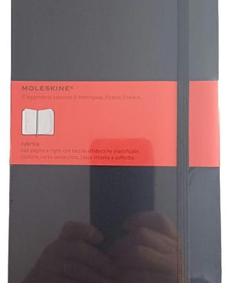 Moleskine. Rubrica.