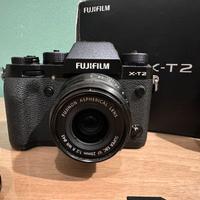 Kit Fujifilm X-T2 + 23mm + 58mm + flash