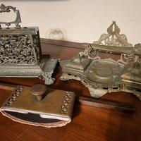 Set da scrivania francese in bronzo –