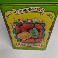 Scatola di biscotti vintage Amaretti Virginia