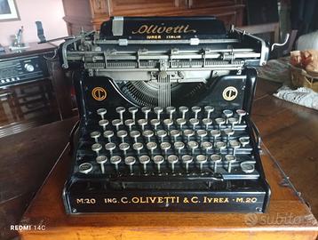 Macchina da scrivere Olivetti M20 del 1927