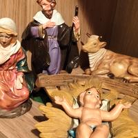 Statuine Presepe Sacra Famiglia.