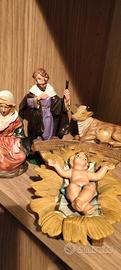 Statuine Presepe Sacra Famiglia.