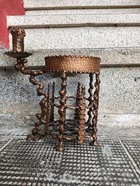 porta bottiglie e candela 