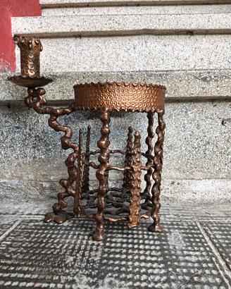 porta bottiglie e candela 