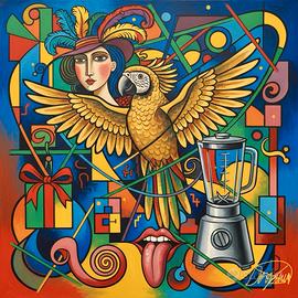 Quadro Moderno Astratto - 60x60