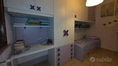 Camera completa SILOMA: 2 armadi+letto+scrivania 