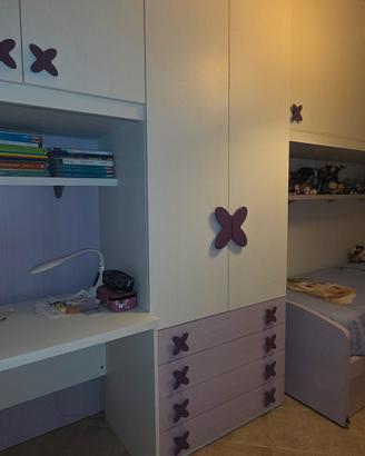 Camera completa SILOMA: 2 armadi+letto+scrivania 